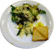 Sallad med Vsterbottensost och grn sparris