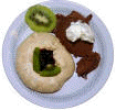Sm Pavlovas med glass, frukt och br