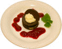 Vit chokladmousse-lasagne