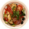 Chvre Chaudsallad med skinka